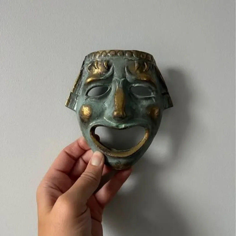 Vintage Painted Verdigris Mask